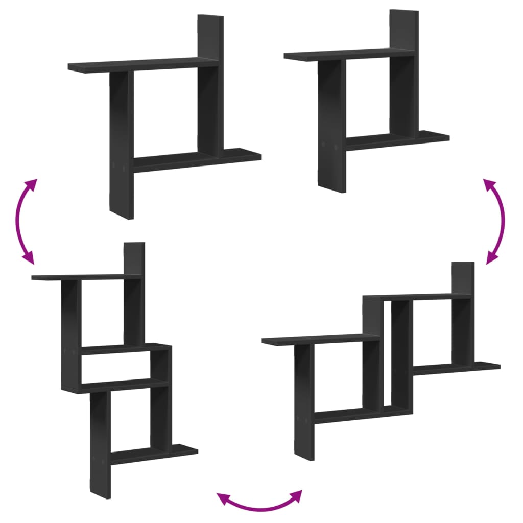 Kreatives Design Eines Drehbaren Wandregals In Form Eines Drachens, 2 Stück, Dekorationsregal Für Das Wohnzimmer, Badezimmerregal,50 X 12 X 50 Cm