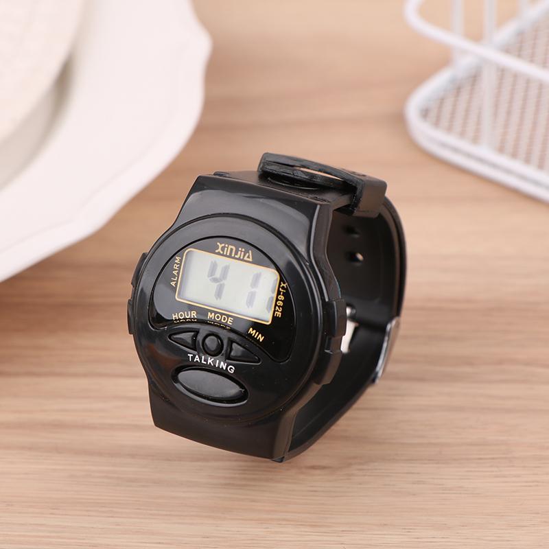 Говорящие часы, которые говорят время на английском языке. Цифровой будильник для слепых, пожилых или детей, сообщающий время.