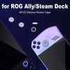 4 Stück Silikon-Wippkappen für Handheld-Konsole, Daumengriff für Asus ROG Ally/Steam Deck Universal