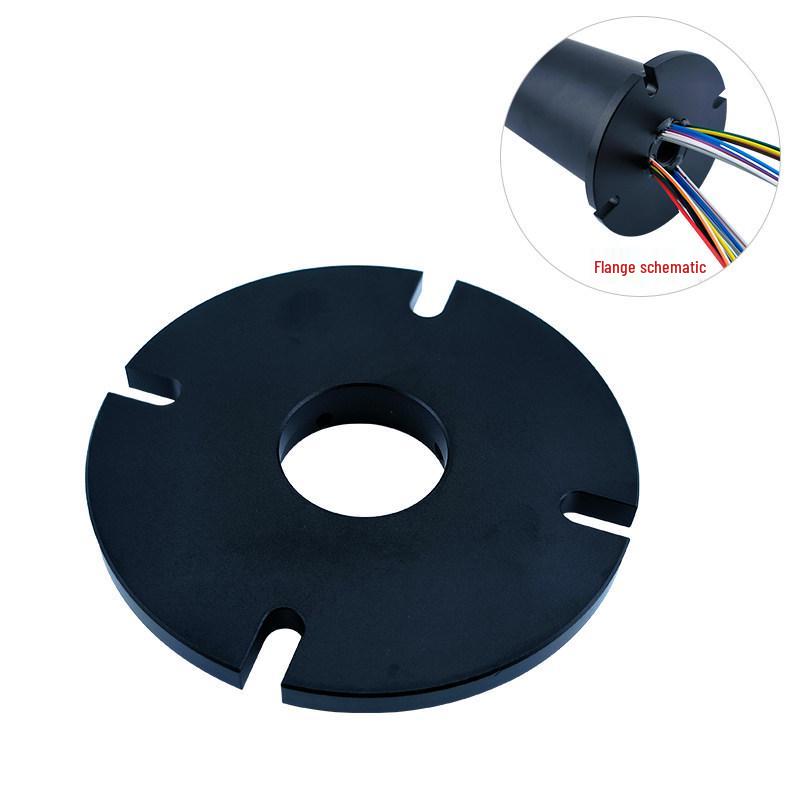 6-12 Circuit High-Speed Conductive Slip Ring, 360-Degree Rotary, 10A, Through-Bore Design