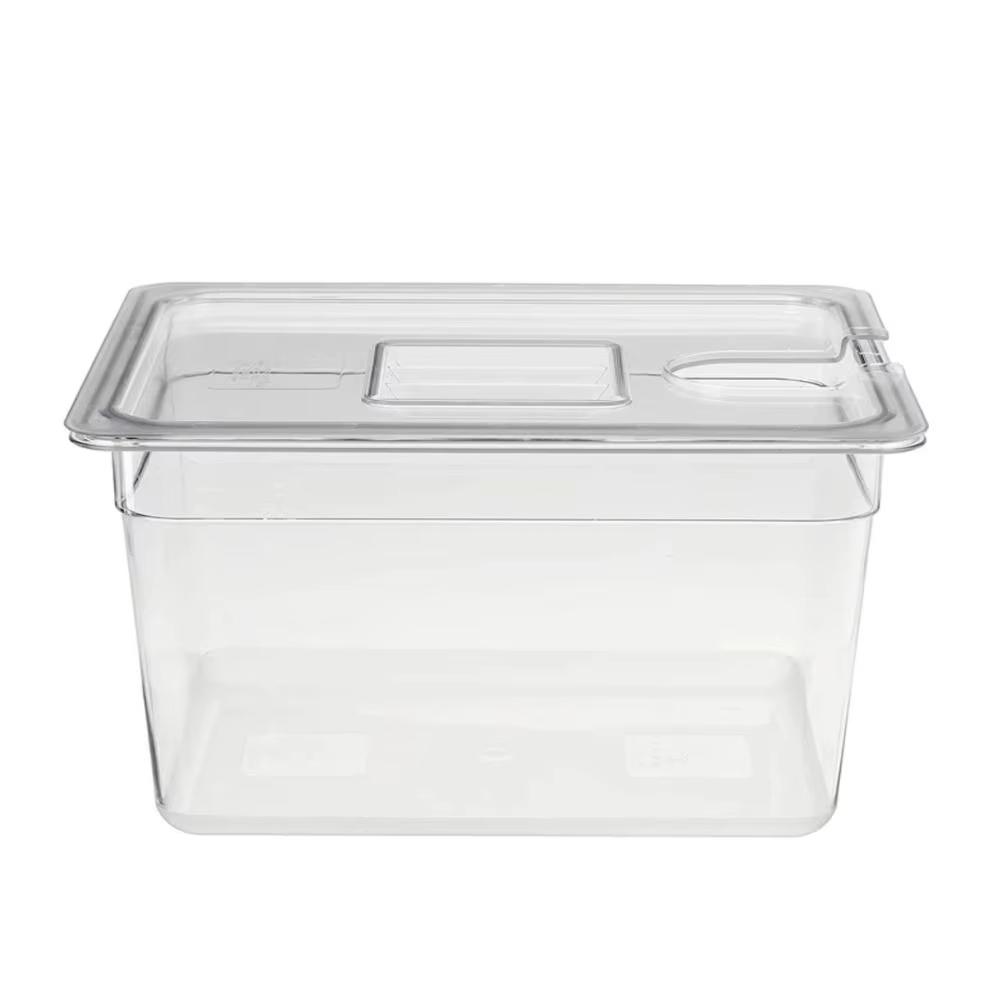 6L Sous Vide Cooker Container Transparent Food Grade Material with Lid Thickened Water Tank Immersion Cooking