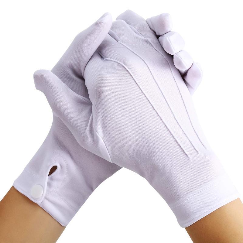 Meier W 59766 anti-slip short white gloves non-slip white gloves