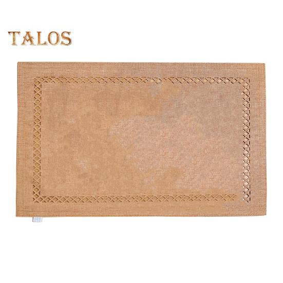 Waterproof Placemat Geometric Hollow Out Square Shape Thickened Heat-Resistant Non-Slip Parties Weddings Banquets Table Decoration Dining Kitchen Mat