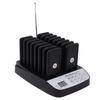 Black 16 Pieces Distancing Keeping Pagers Restaurant Pager System with Vibration Beep Light
