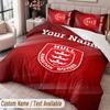 Hull KR Printed Bedding Set Custom Name Text 1 Duvet Cover 2 Pillowcases For Bedroom