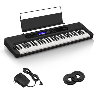 Elektronisk keyboard Casiotone standard keyboard med berøringsrespons CT-S400 (sort) 61-tasters