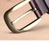 Men's Artistic Retro Woven Leather Belt with Pin Buckle - Ethnic Style Mesh Design