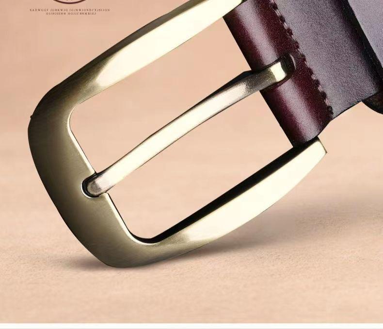 Men's Artistic Retro Woven Leather Belt with Pin Buckle - Ethnic Style Mesh Design