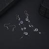 Minimalist Dewdrop Necklace & Ice-Transparent Earrings Set: Crystal Bead Clavicle Chain Jewelry.