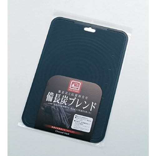 Pearl Metal Made in Japan Antibacterial Cutting Board, Large, Black, with Binchotan Charcoal, Dishwasher Safe, C-350