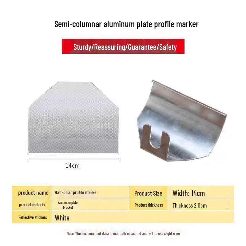 Brangdy Double-Sided Reflective Highway Guardrail Warning Sign