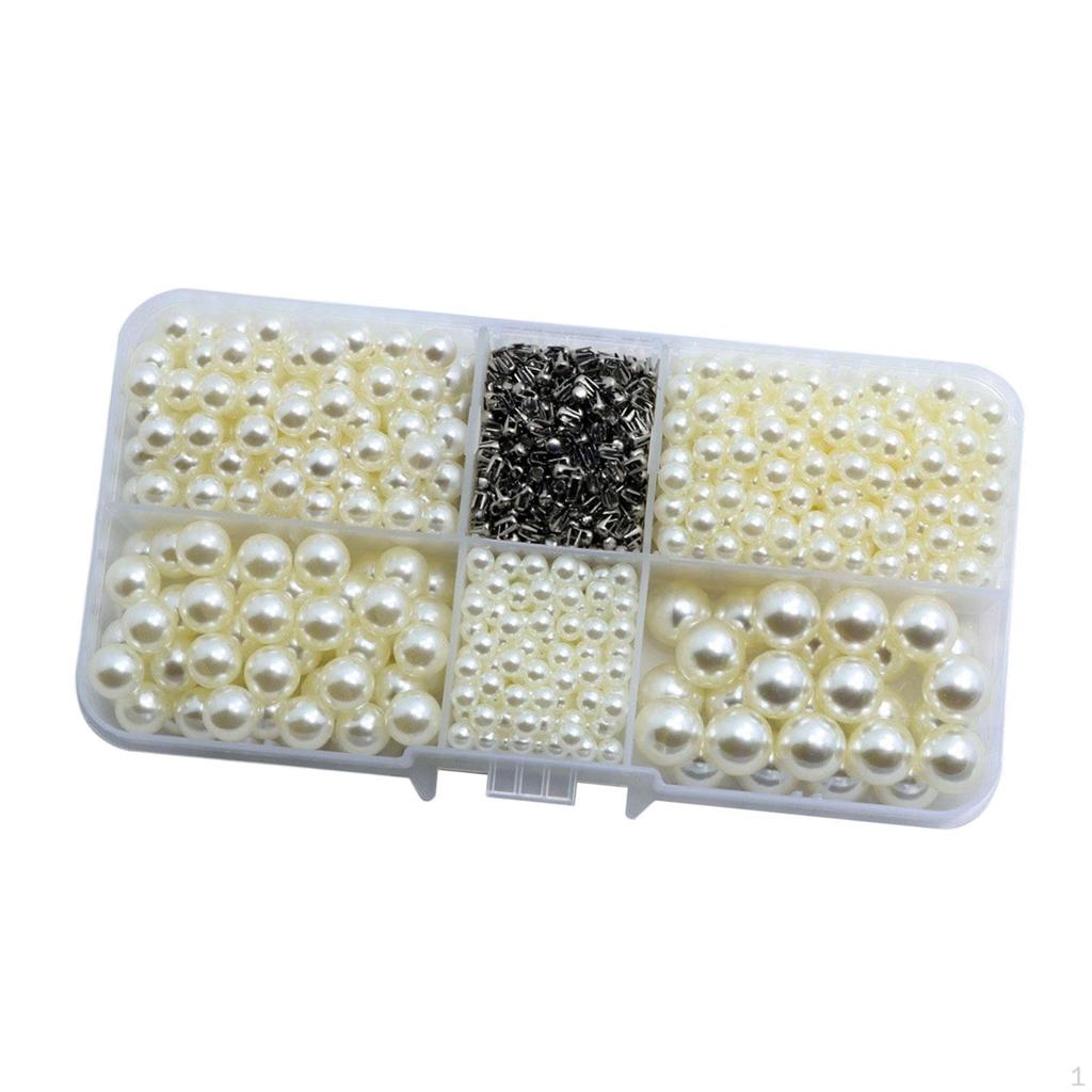 600 Pieces Crafting Beads Beading Supplies Imitation Multifunctional Loose for Vase Filler