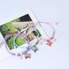 Bohemian Butterfly Flower Bracelets For Women Girls Handmade Purple Blue Pink Beads Braided Rope Chain Bracelet Bangles BFF Gift