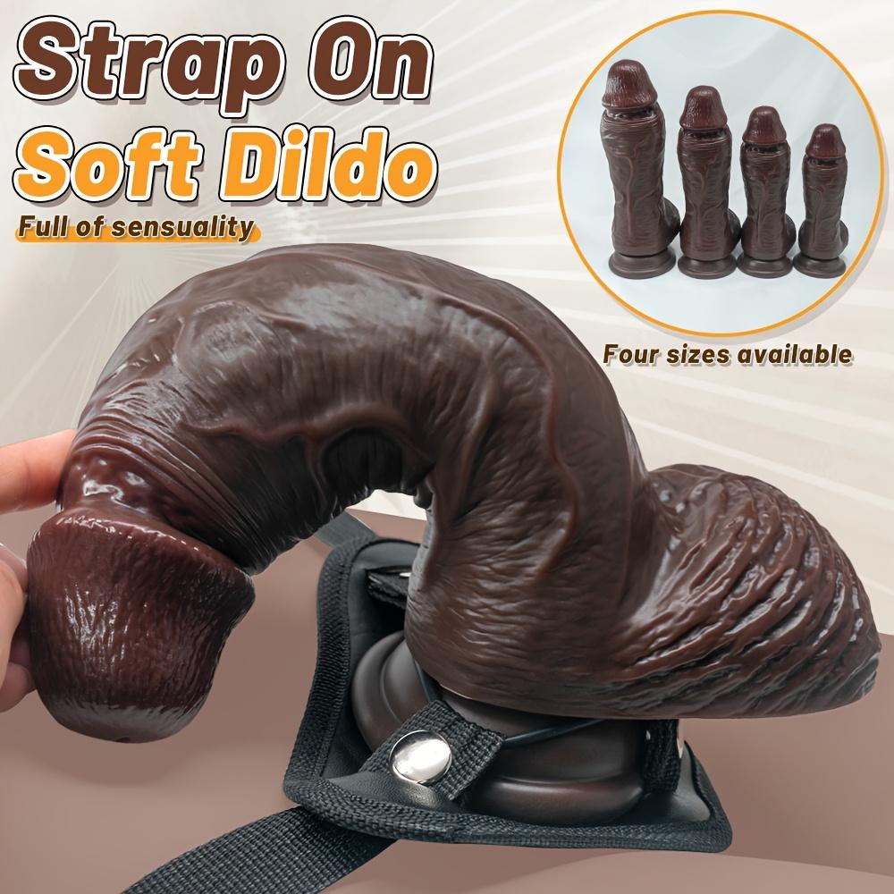1pc 9.25 Inch Strap On Dildo – Soft Wearable Realistic Dildo for Men Women Couples, Anal & Vaginal Adult Toy, Comfortable Strap-On for Shared Intimacy