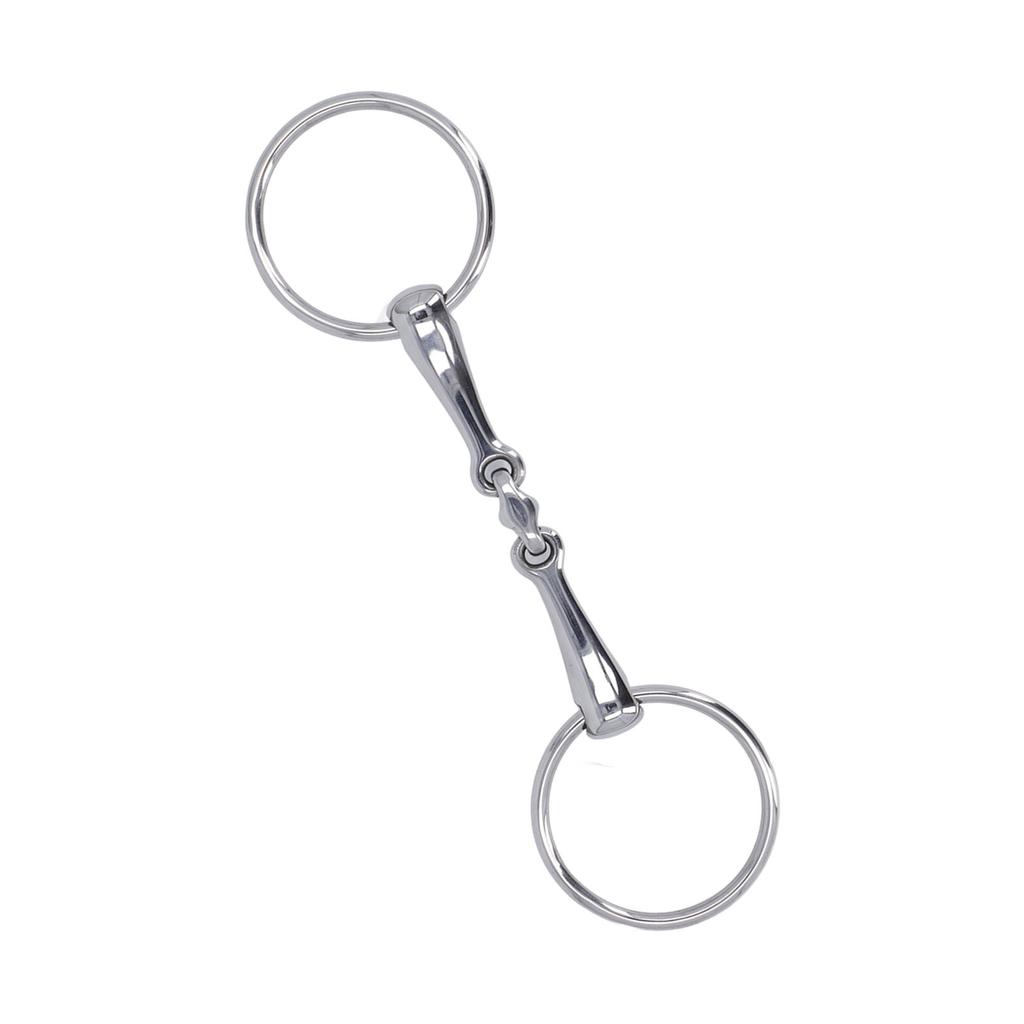 Pferdegebiss Edelstahl Flexibel Gelenkig Tragbar Rostfrei O-Ring Pferdemaulgebiss für Pferd