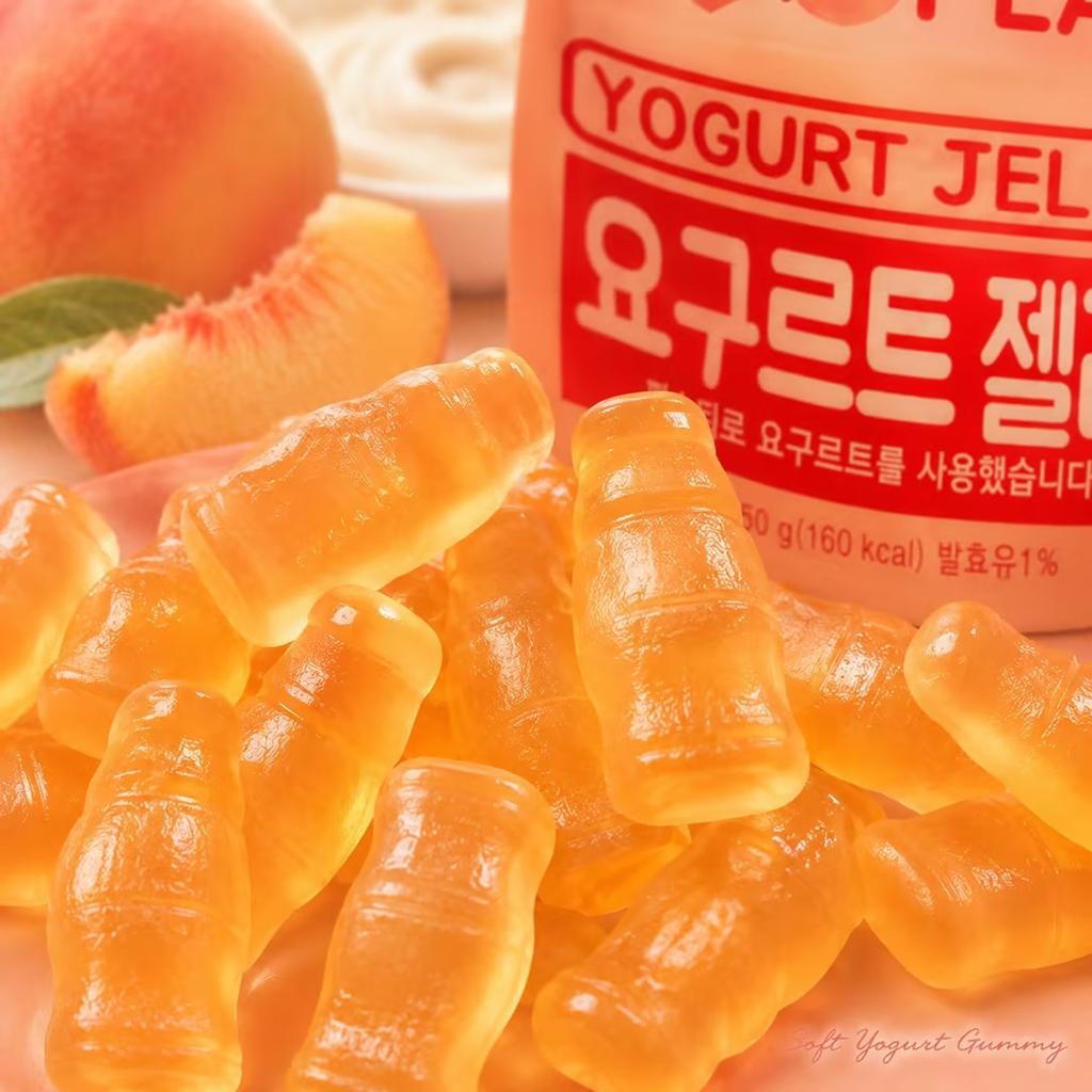 Lotte Yogurt Peach Flavor Gummy Candy 50g
