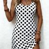 Elegant Black White Dot Dress Women Sleeveless Slim Sundress Stylish Summer Lady Dress Fashion Casual daily Dresses 2026 Tops