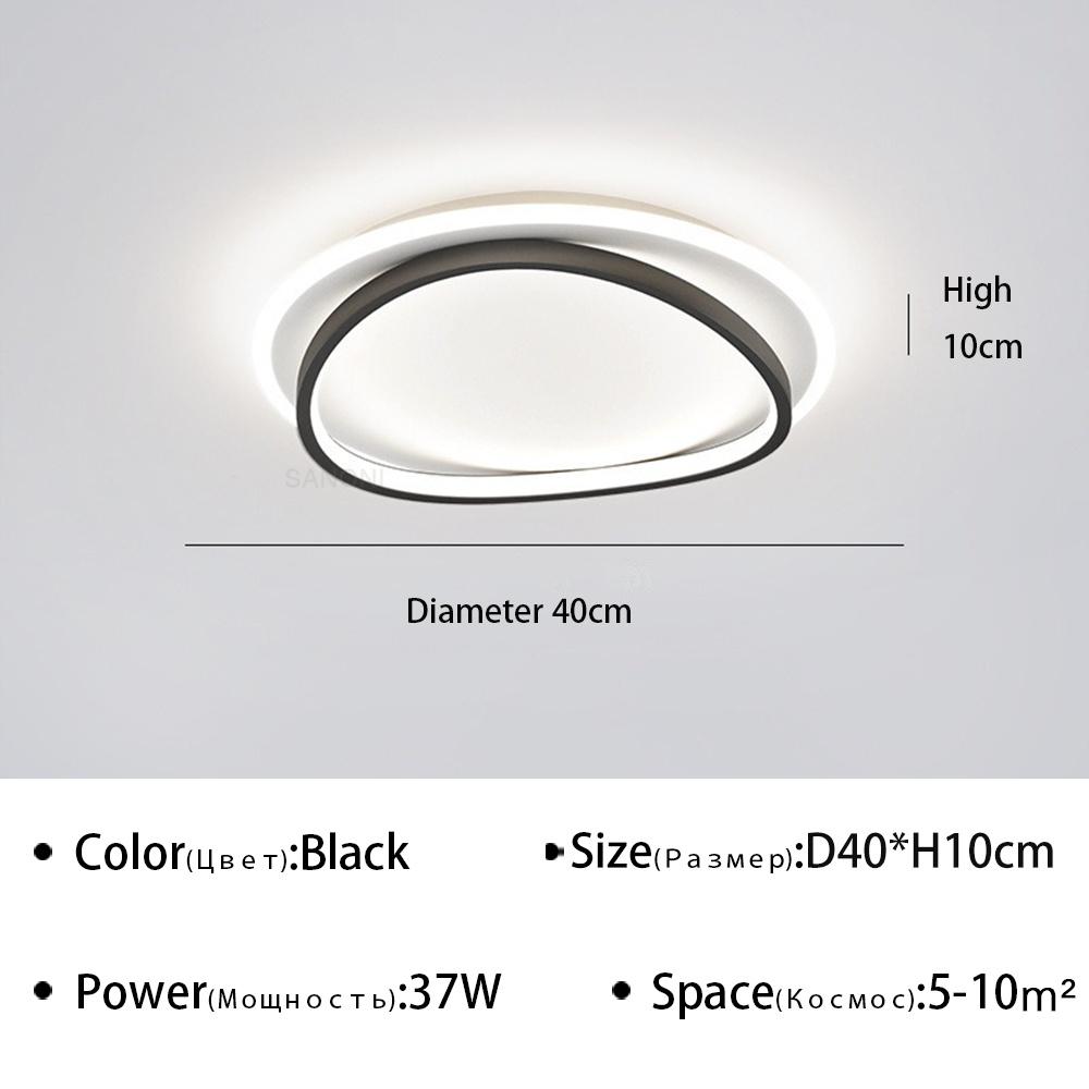 

Современная светодиодная потолочная люстра для спальни, гостиной, столовой, черное золото, украшение для дома, внутреннее освещение, светильники, блеск Warm White(no RC)