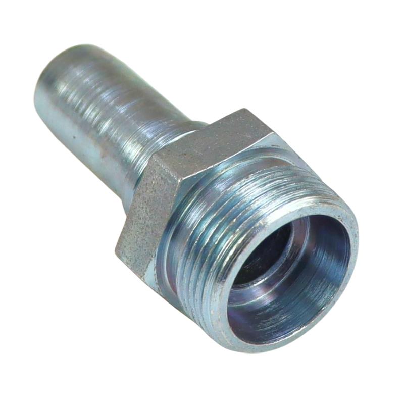 PTFE corrugated teflon hose end DN15, type B2 M26x1.5, truck hoses PZL-Hydral