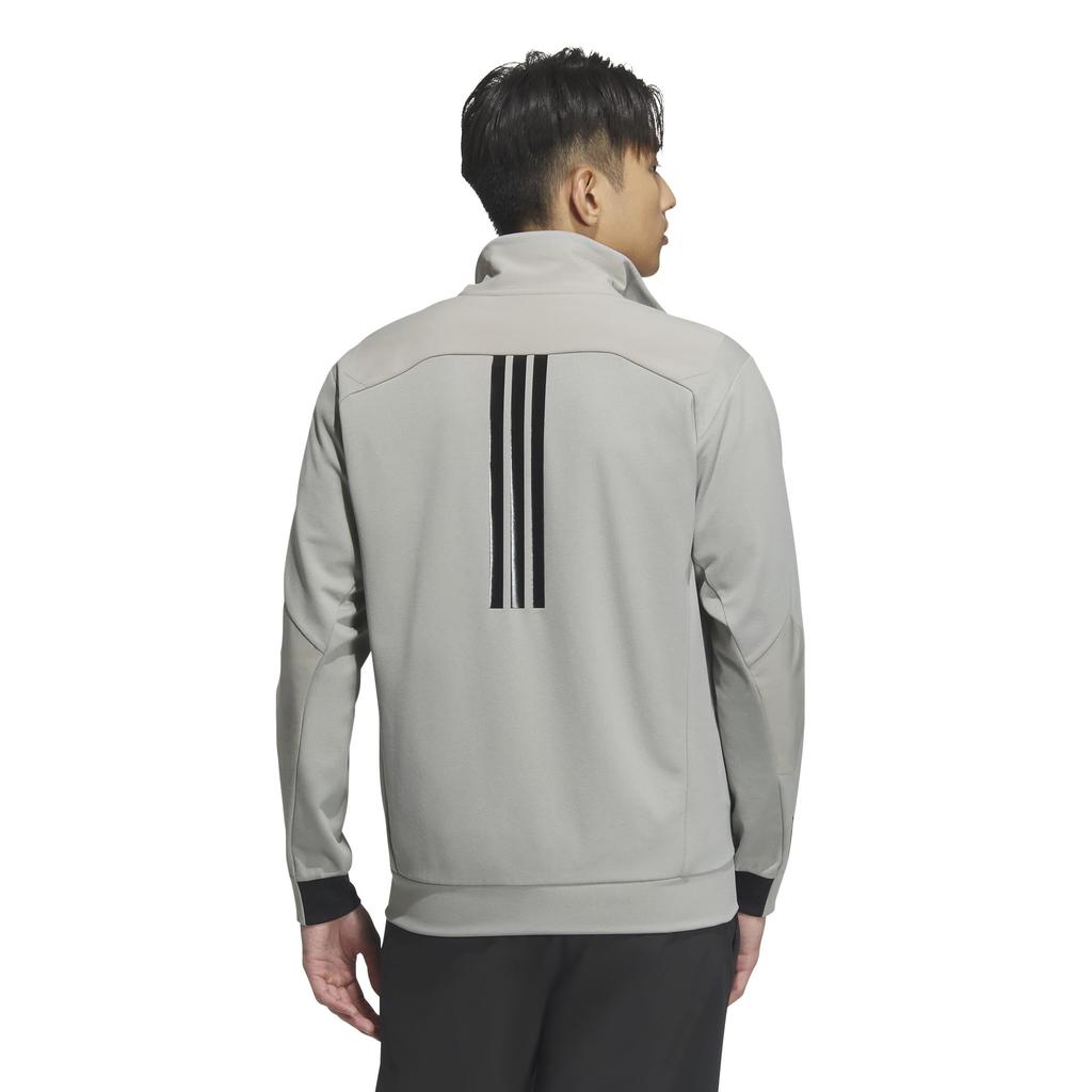Jersey Top Premium Active Regular Fit Double Knit Track Jacket KQD66 Putty [Adidas] Men's Beige/Black (JM2005) J/3XL