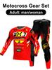 Sada oblečení na motokros Enduro cross Dres Kalhoty Sady Racer Sada vybavení Terénní Pánské Sady Dámské horské Downhill Motocykl MX