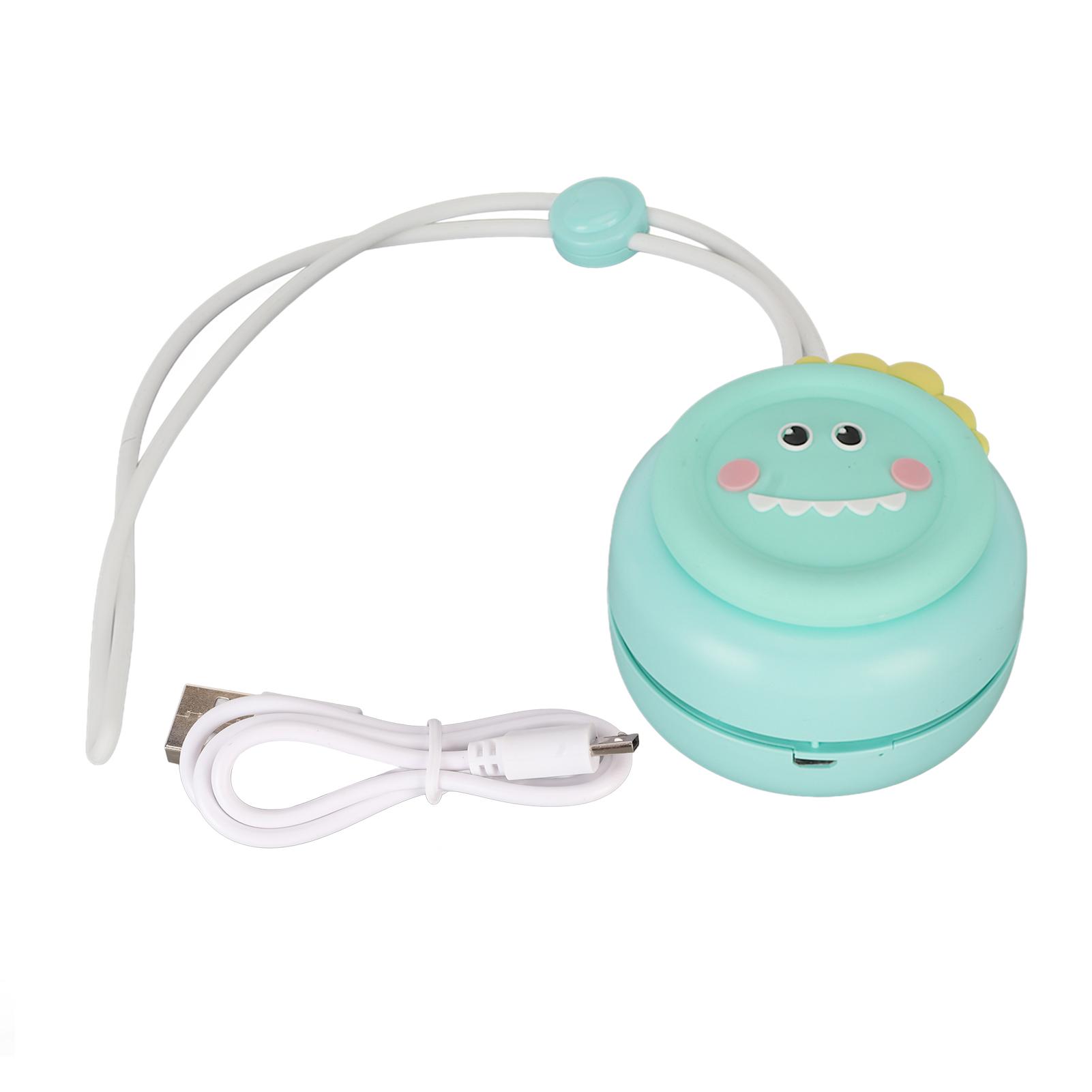 

Ожерелье-вентилятор с рисунком из силикона, 3 скоростных режима, зарядка через USB, 800 мАч, подвесной шейный вентилятор без помощи рук для путешествий Dinosaur