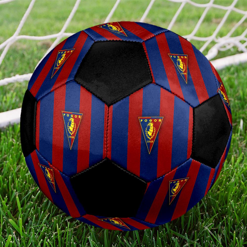 Pogoń Szczecin Pallone da Calcetto Indoor Colorato Per Tutte le Età Misura 5 Cucito a Macchina PVC Pronto per la Competizione Resistente Alta Rimbalzabilità