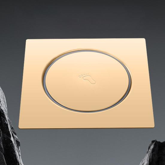 Stainless Steel Floor Drain Cover Precision Sealing Structure Blocks Odors Insects Foot-Pedal