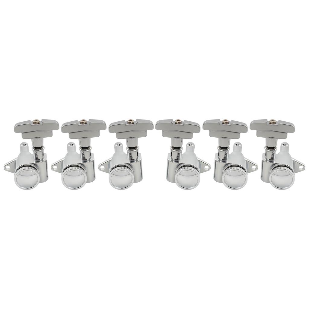 Musiclily Pro R18K L3R3 Locking Gear for Chrome Tuners, 181 Ratio, GR-Style Buttons, Acoustic/Electric Guitars,