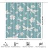 Beautiful Blue White Shower Curtain With Dragonflies Perfect For Bathroom Decor
