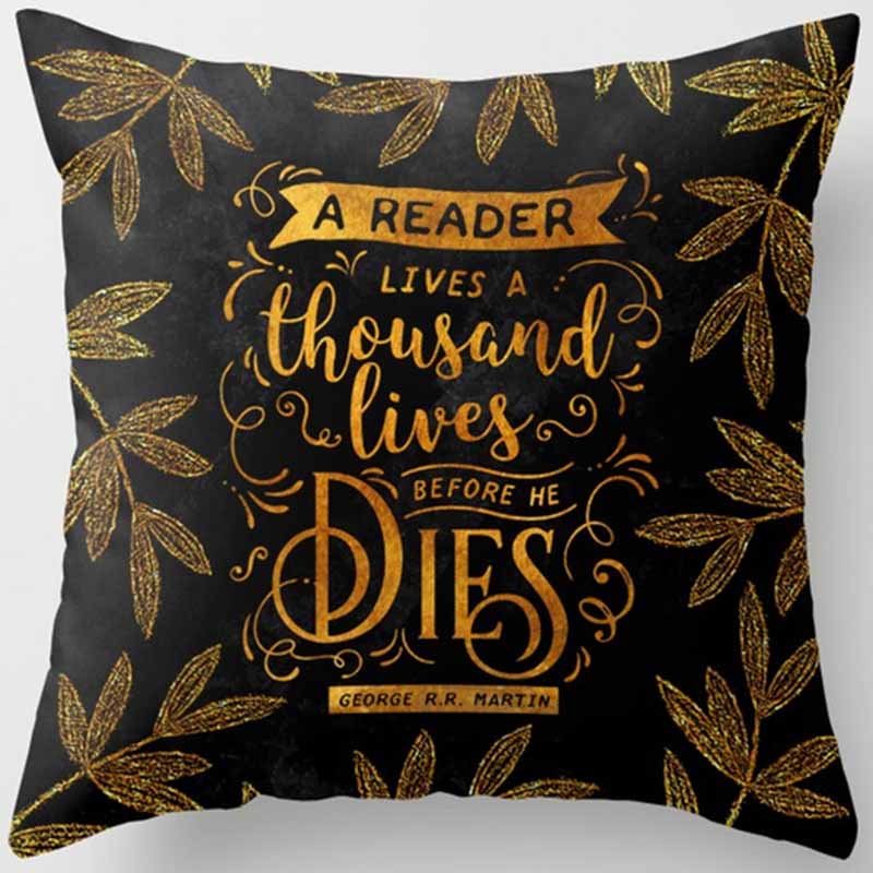 Black and Yellow Square Pillowcase, Home Decoration, Car Sofa Cushion Cover 45cm*45cm