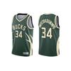 (XL) (M) Camisa de Basquete Bucks Antetokounmpo # 34 Uniforme Esportivo para Meninos Adultos
