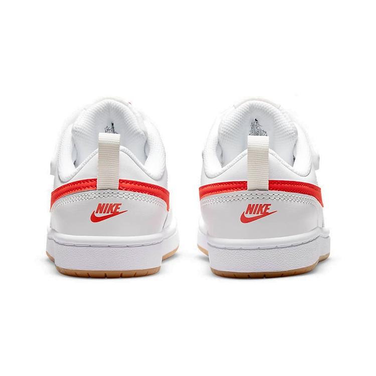(PS) Nike Court Borough Low 2 'Blanc Orange' Enfant BQ5451-114