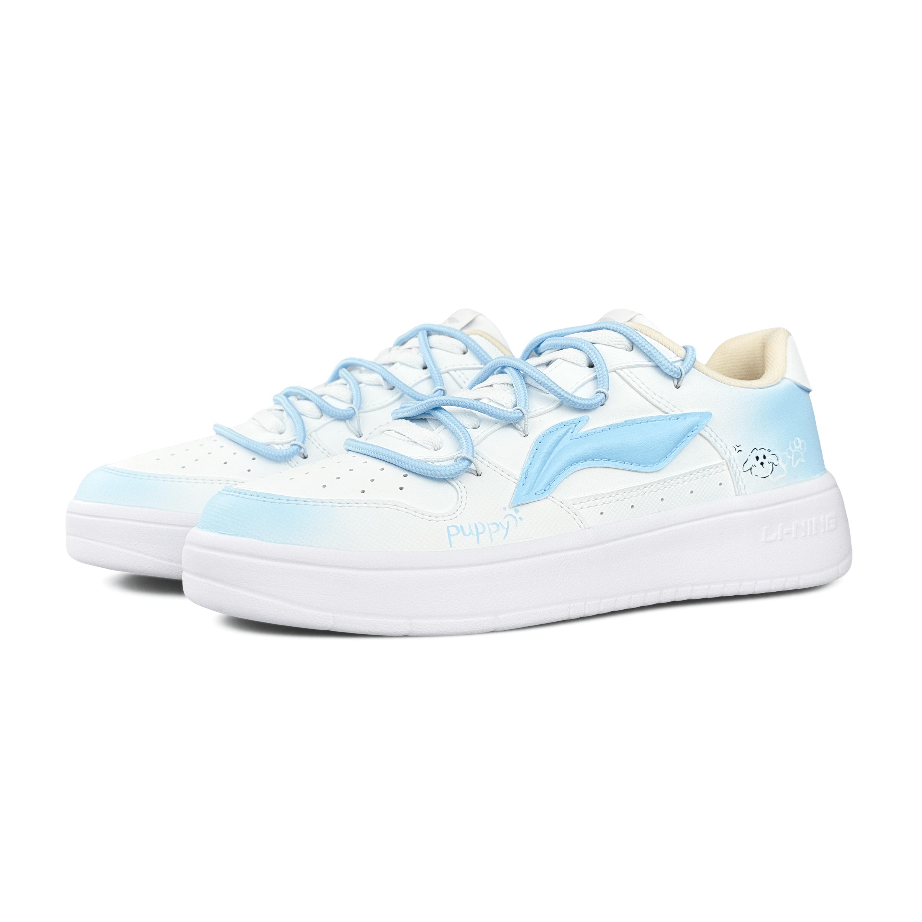 Li Ning Floating Boat Skateboard Shoes Unisex Low top Blue AGCS419-1(team1861-) 35