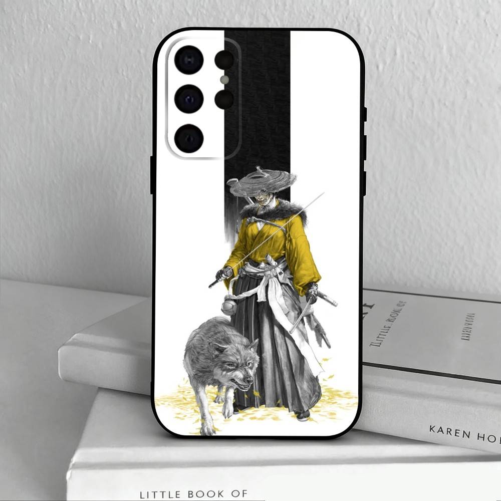 Game G-Ghost Of Y-Yotei  Phone Case For Samsung S25,S24,S21,S22,S23,S30,Ultra,S20,Plus,Others Soft Black Case