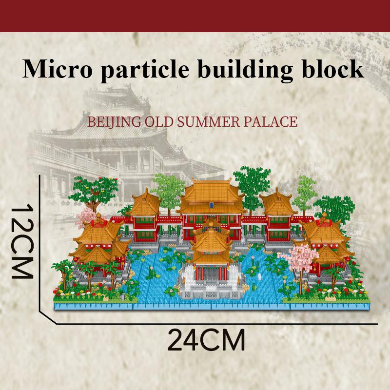 DIY Mini Building Blocks Classic and Famous Chinese Traditional Garden Suzhou Garden City Street View Bricks For Adult Toy