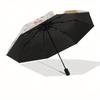 Sugarbunnies, Twins Automatic Open/Close Umbrella-Cute Umbrella with Cute Design, Portable 3-Fold Compact Umbrella for Men & Women, Hallowee