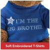 GUND The Big Brother Teddy Bear Plush Toy Blue I'm T-Shirt 12"