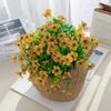 Artificial Plastic Cherry Flowers Silk Daisy Christmas Decorations Vase for Home Garden Party Wedding Fake Eucalyptus Plants