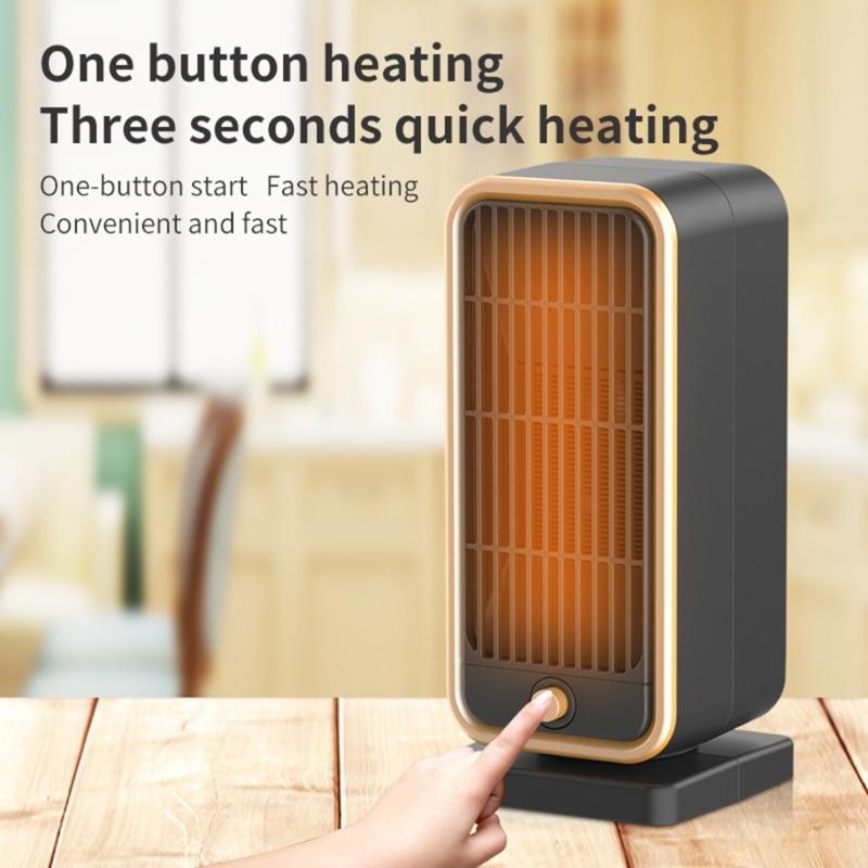 Small Electric Heater Efficient Heating Machine ABS Texture Provide Warmth for Office Desks and Home Environment