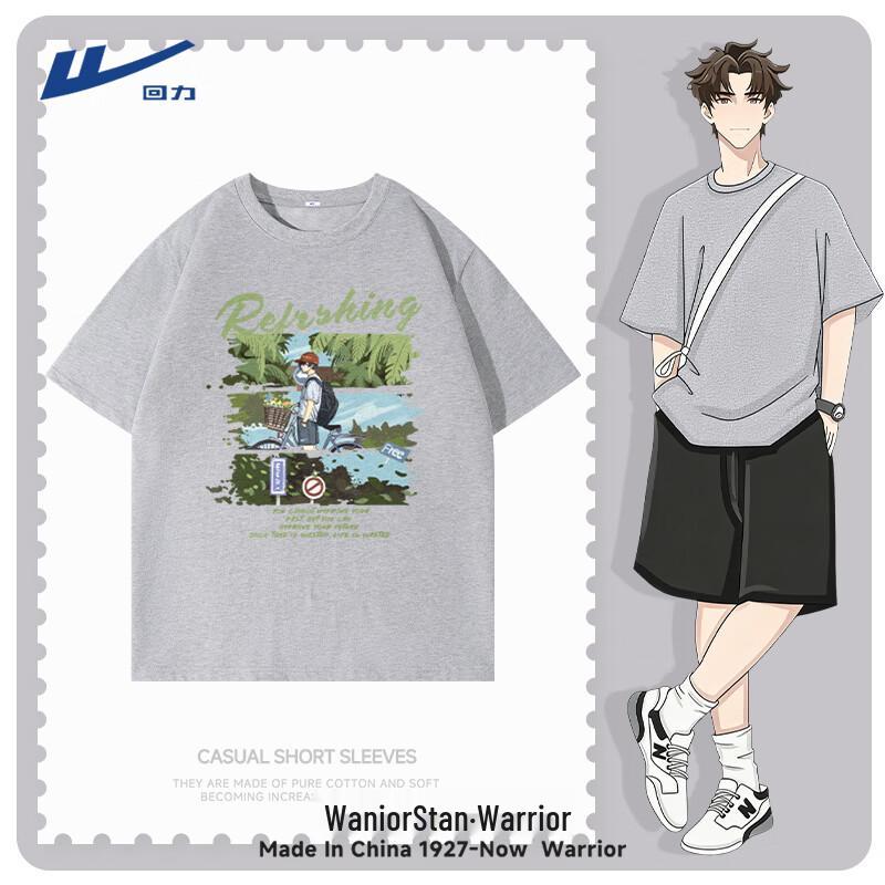 Warrior Men s Pure Cotton Breathable Short Sleeve T-Shirt M