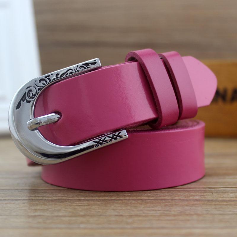 Women S Belt Engraved Pin Buckle Women S Decorative Belt Jeans Belt Trendy Cowhide Belt Treatment Belt розы красного