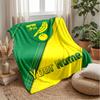 Norwich City Custom Name Text Flannel Blanket Soccer Logo Personalized Fleece Throw Blanket Special Gift For Sofa Bedroom Home