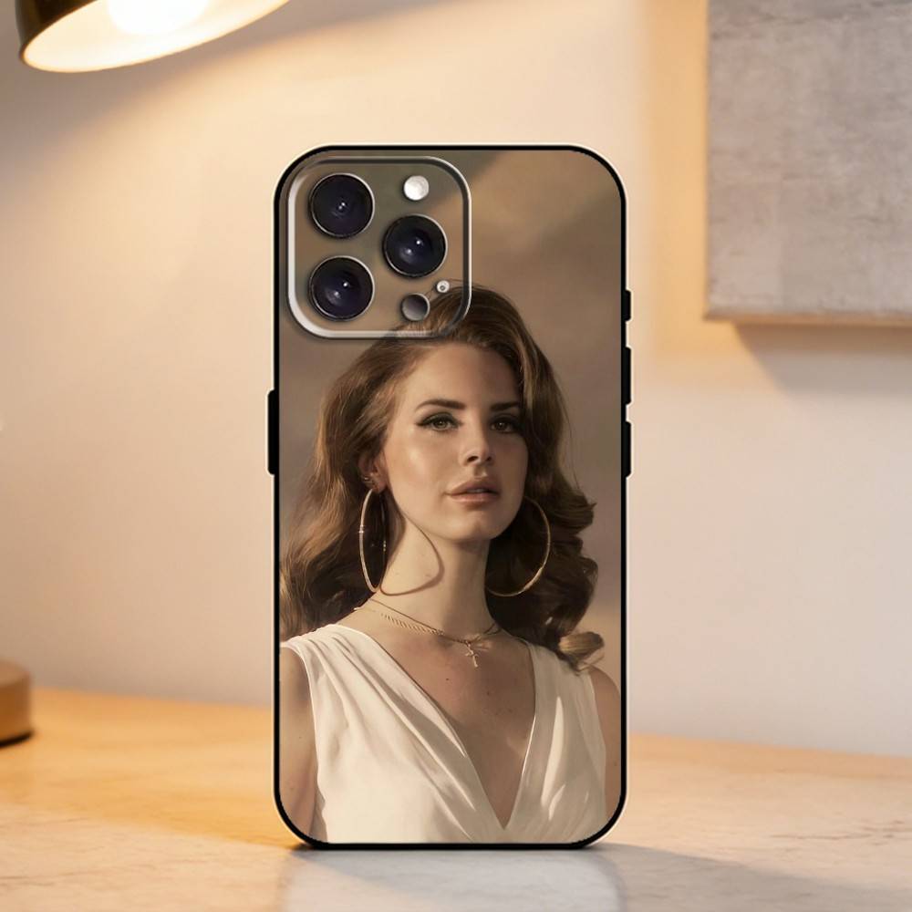 L-Lana Del R-Rey Etui Na Telefon Dla iPhone 17,16,15,14,13,12,11 Plus,Pro Max,XS,Miękki Silikon Czarna Pokrywa