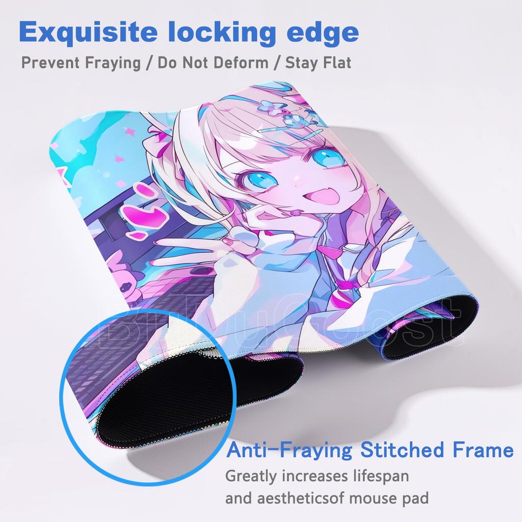 2026 New Wallpaper Needy Streamer Overload Mousepad Kawaii Angel Needy Girl Overdose Mouse Pad Gaming XXL Keyboard Desktop Mat