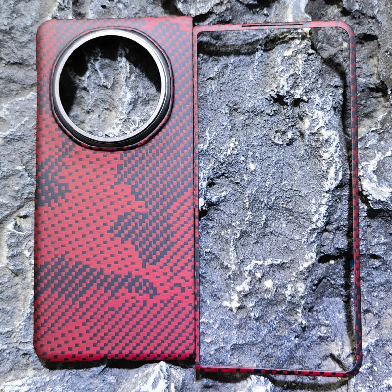 Carbon Fabric Fiber Aramid Phone Case Compatible Magsafe Magnetic Wireless Charging Shockproof Protect Cover For Honor Magic V5