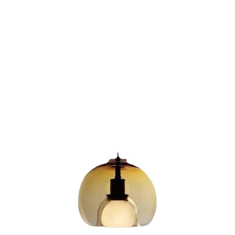 Nordic Modern Minimalist Bedside Pendant Light – Creative Single-Head Designer Glass for Bedroom/Dining Room.