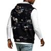 Men's Hooded Sleeveless Casual Zip-Up Sports Vest with Christmas Print Holiday Party Outfit
