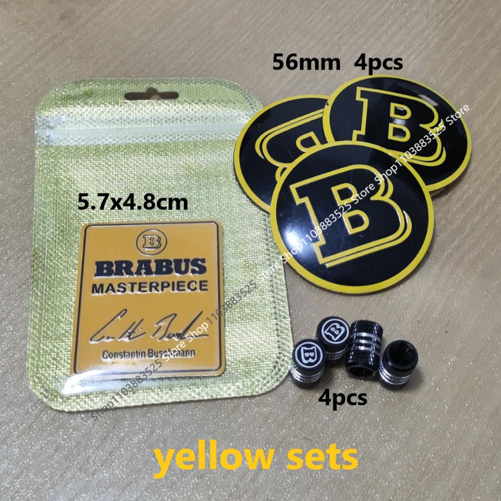 Modify Accessories B logo for Brabus hubcap sticker Tire Valve Caps W253 W204 W205 W213 W176 W246 W212 W251 W166 X156 X204 G63