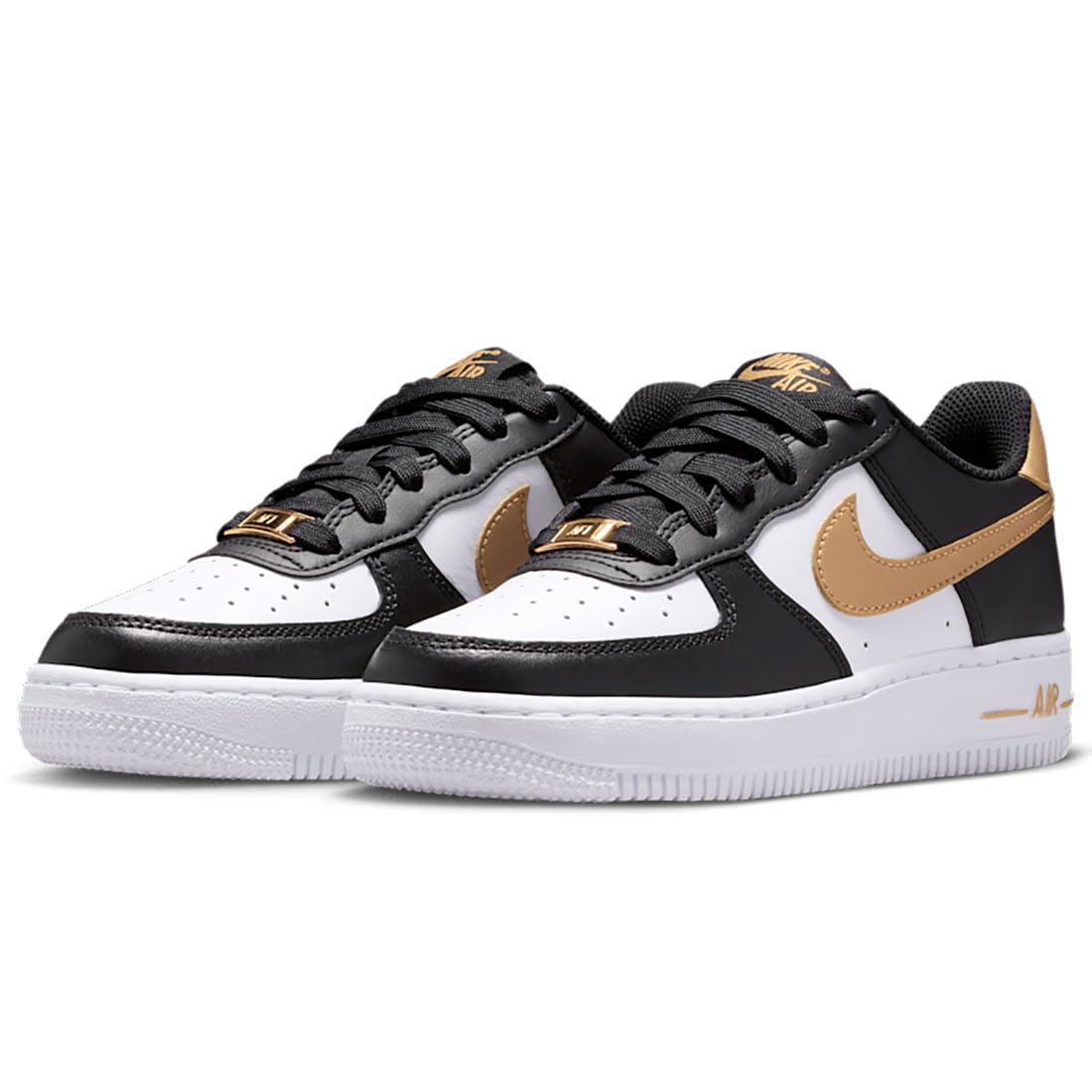 Nike Air Force 1 J AIR FORCE 1 Gold Size Black/Black/White/Metallic CT3839-009 24.5cm